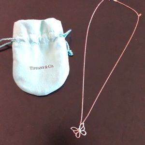 Authentic Tiffany & Co butterfly necklace